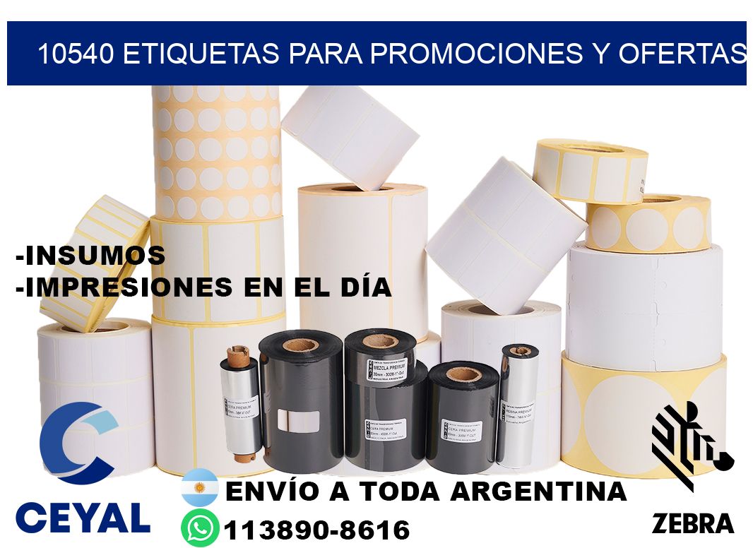 10540 Etiquetas para promociones y ofertas