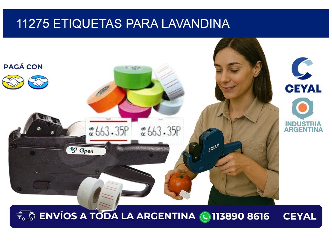 11275 Etiquetas para lavandina