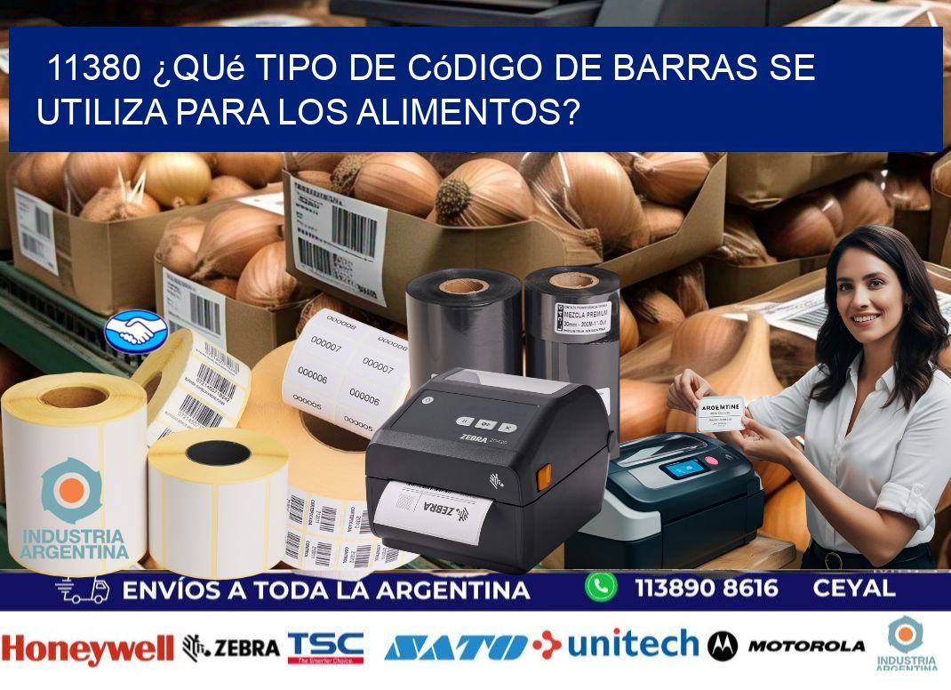 11380 ¿Qué tipo de código de barras se utiliza para los alimentos?
