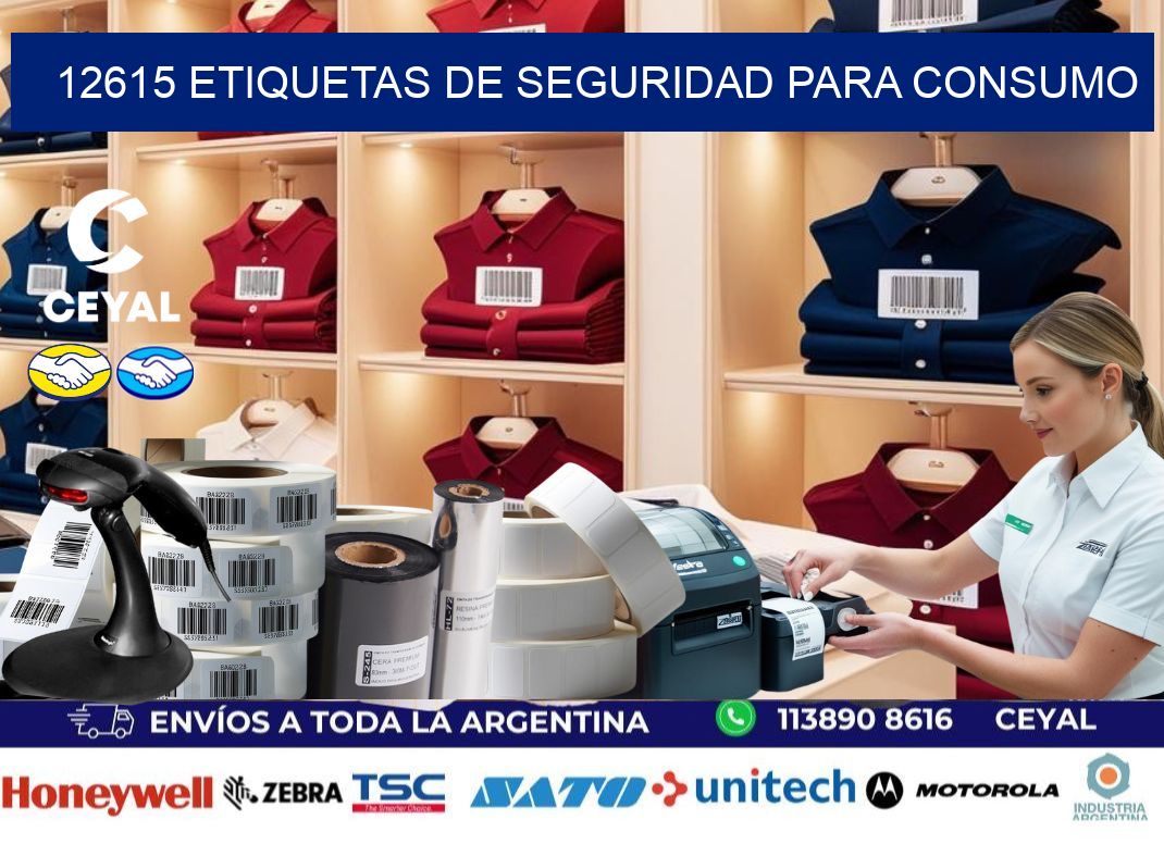 12615 Etiquetas de seguridad para consumo