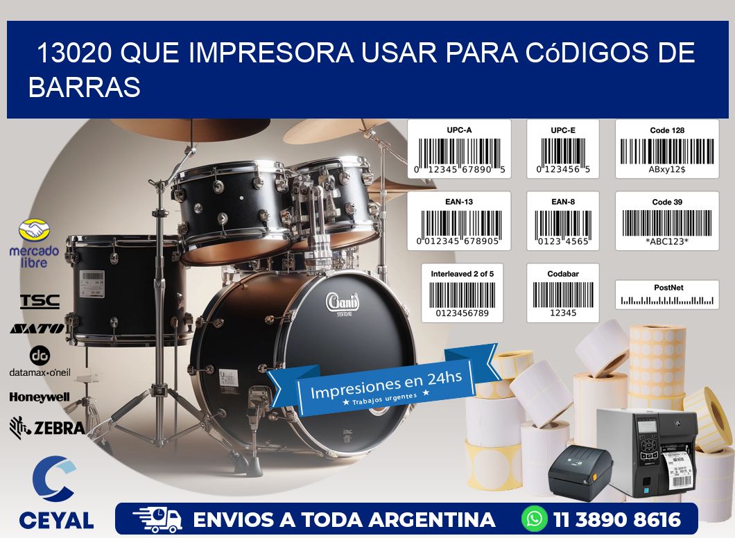13020 Que impresora usar para códigos de barras