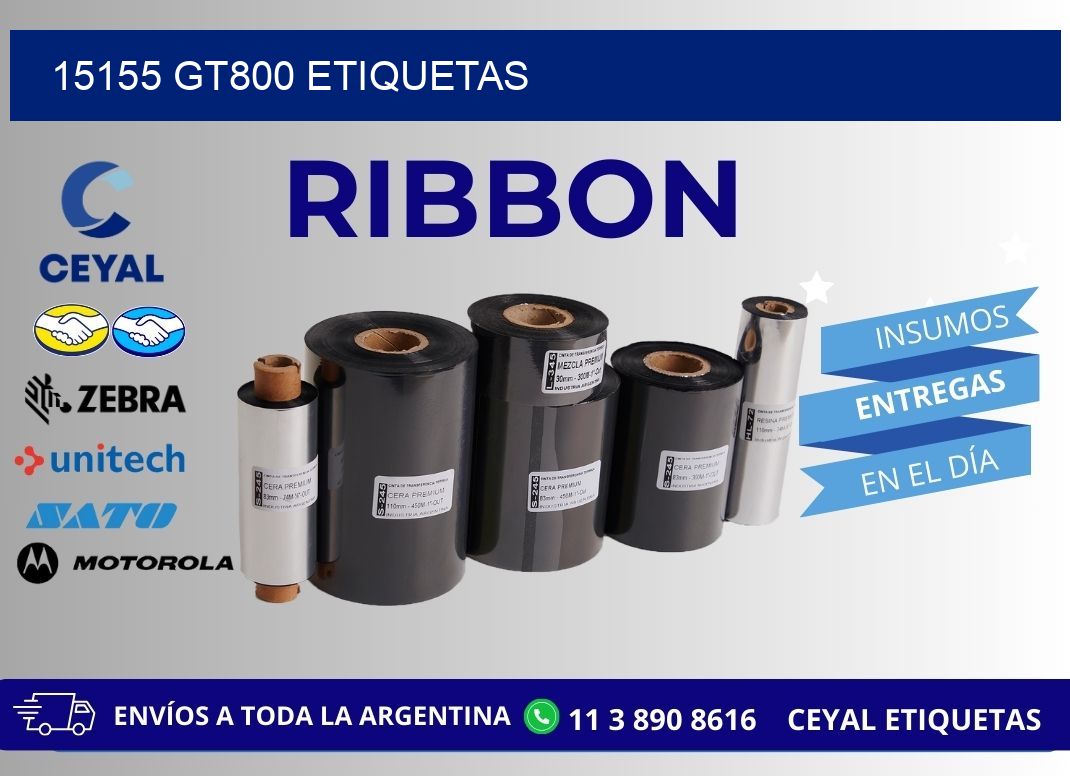 15155 GT800 etiquetas