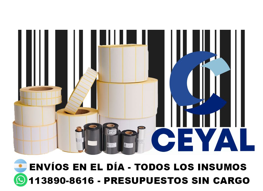 2 cajas de etiquetas 47 x 25