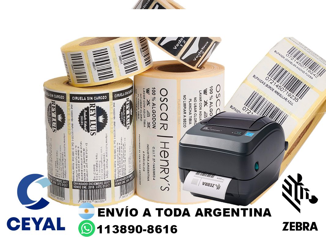 2 cajas de etiquetas 74 x 51