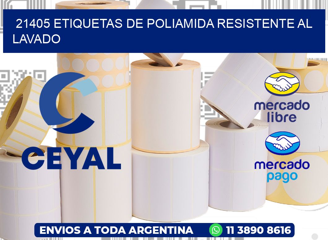 21405 Etiquetas de poliamida resistente al lavado