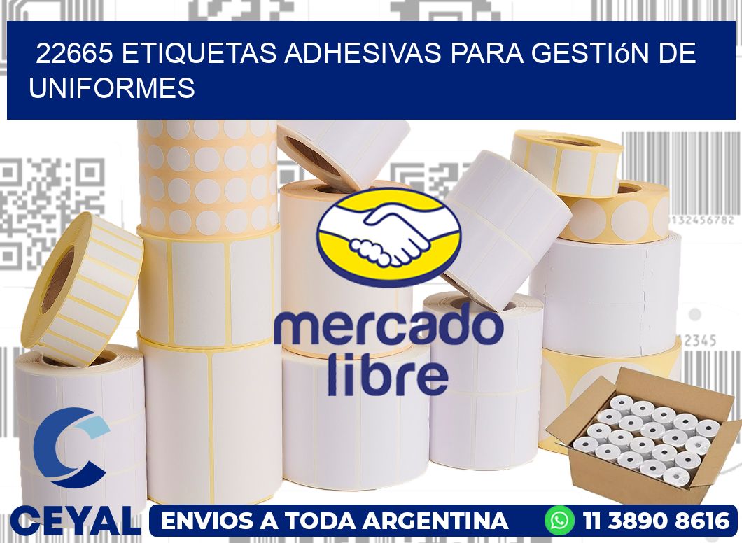 22665 Etiquetas adhesivas para gestión de uniformes