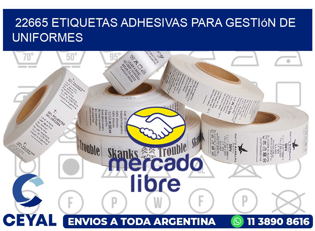 22665 Etiquetas adhesivas para gestión de uniformes
