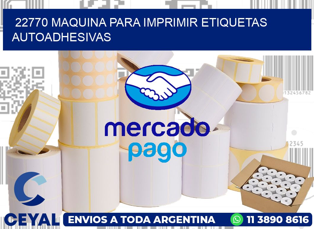 22770 maquina para imprimir etiquetas autoadhesivas