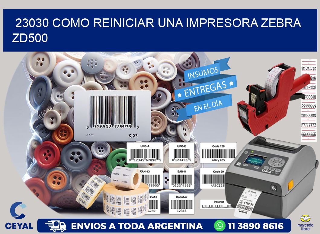 23030 Como reiniciar una impresora Zebra  ZD500