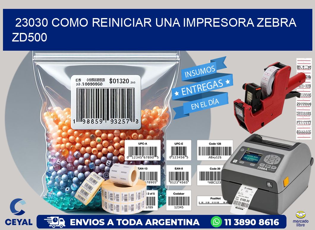 23030 Como reiniciar una impresora Zebra  ZD500