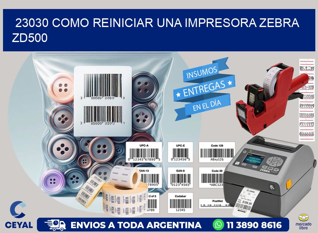 23030 Como reiniciar una impresora Zebra  ZD500