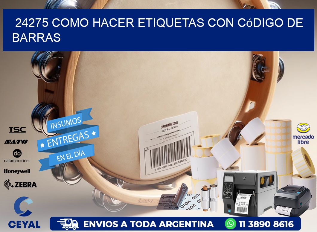24275 Como hacer etiquetas con código de barras