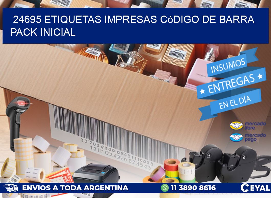 24695 Etiquetas Impresas código De Barra Pack Inicial