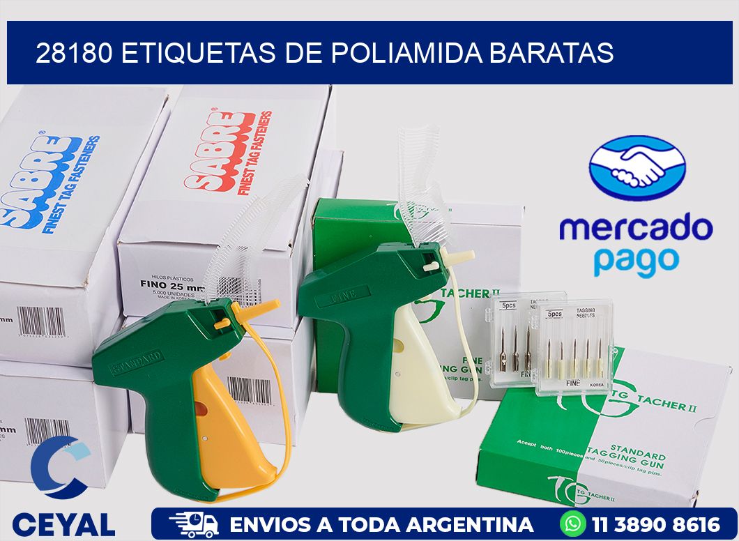 28180 etiquetas de poliamida baratas