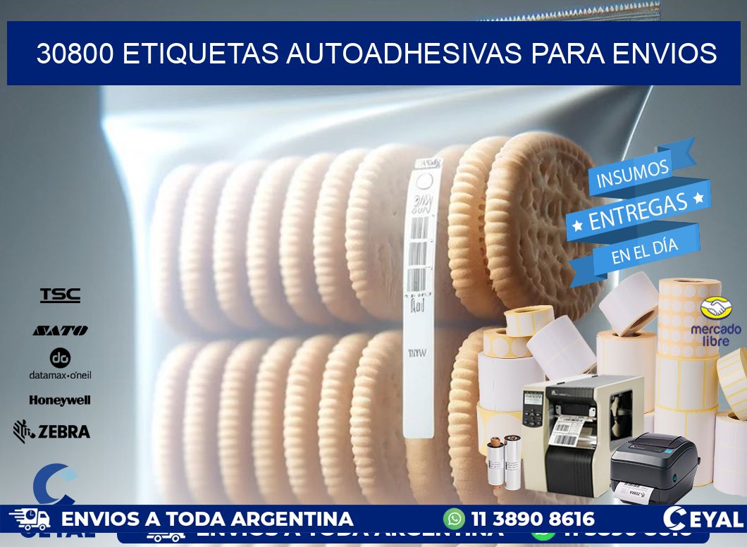 30800 etiquetas autoadhesivas para envios
