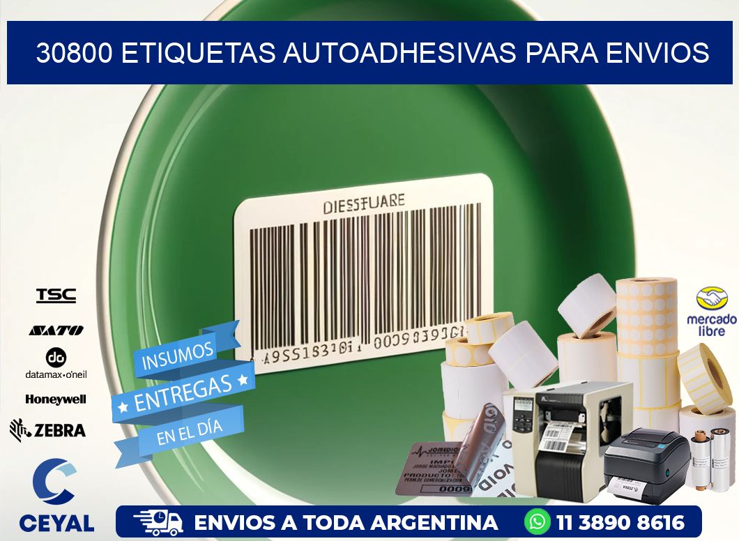 30800 etiquetas autoadhesivas para envios