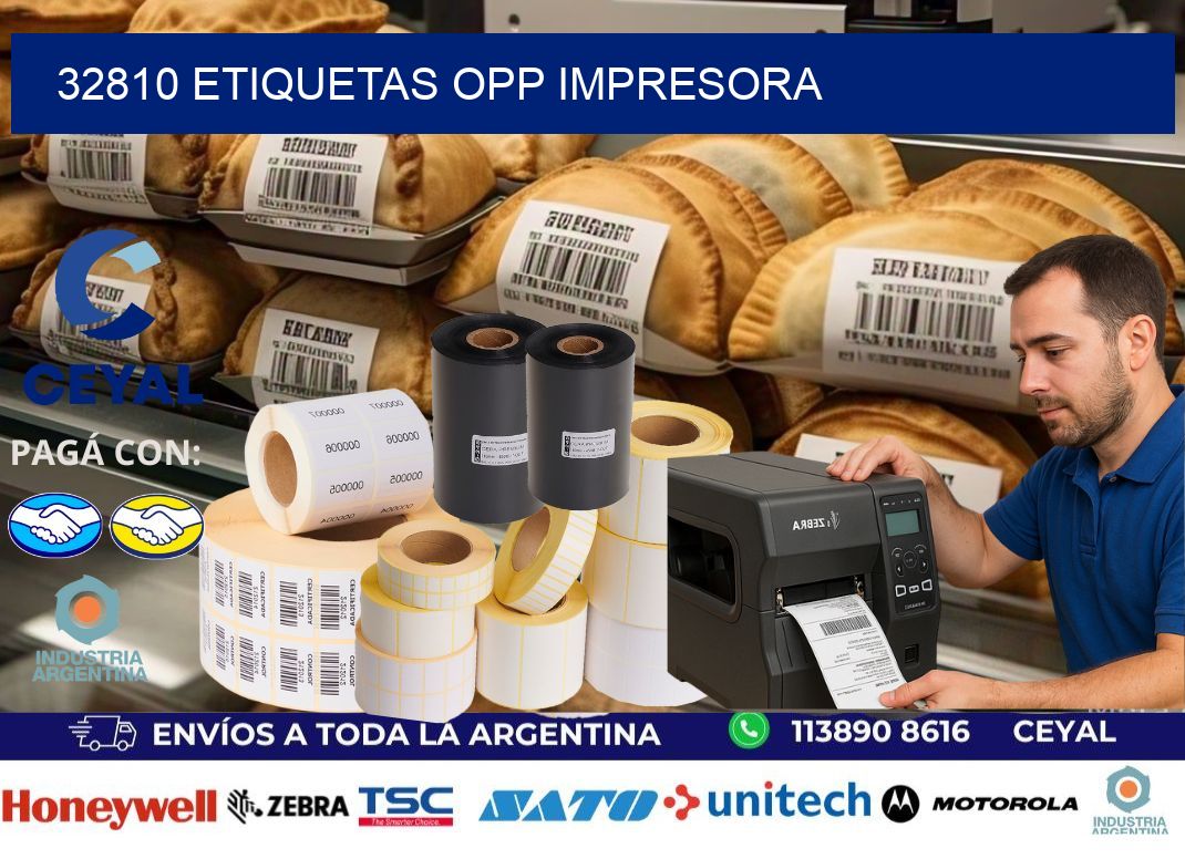 32810 etiquetas opp impresora