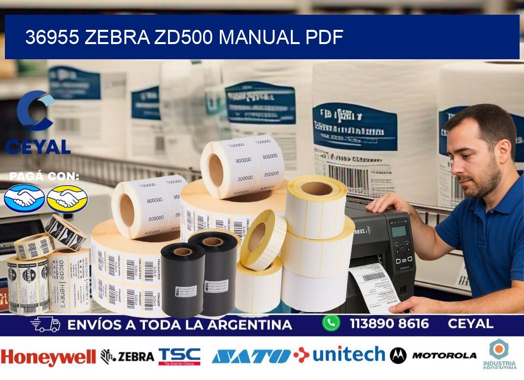 36955 Zebra ZD500 manual PDF