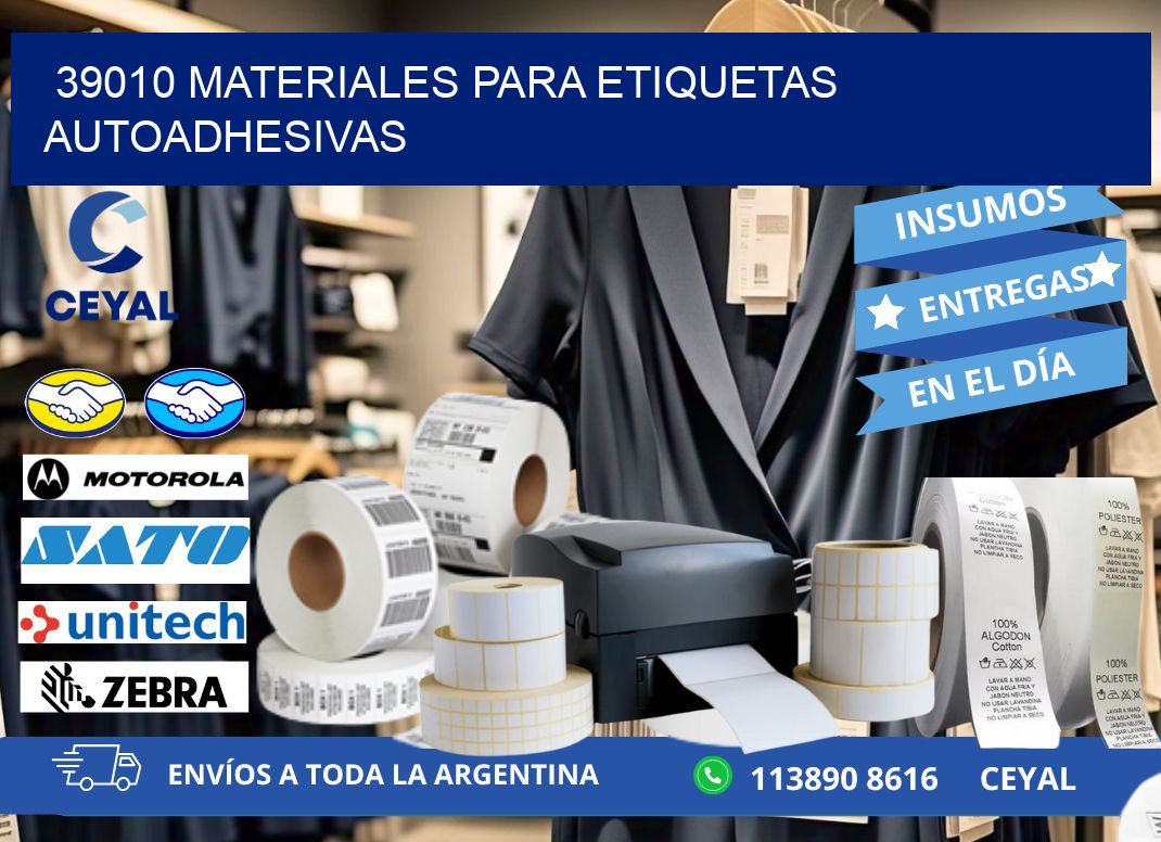 39010 materiales para etiquetas autoadhesivas