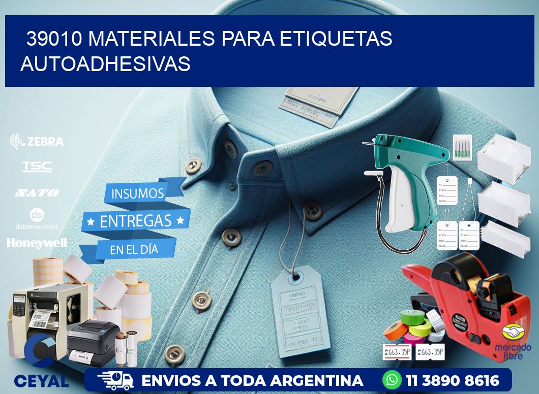 39010 materiales para etiquetas autoadhesivas