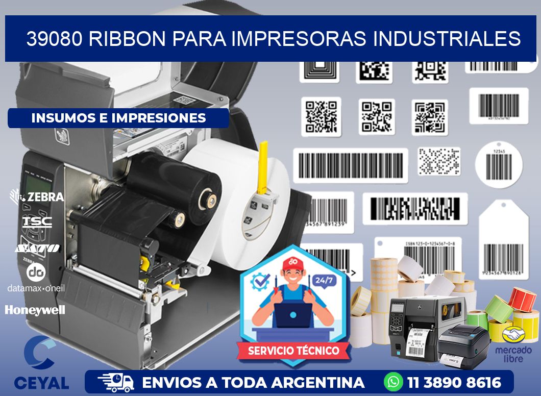 39080 Ribbon para impresoras industriales
