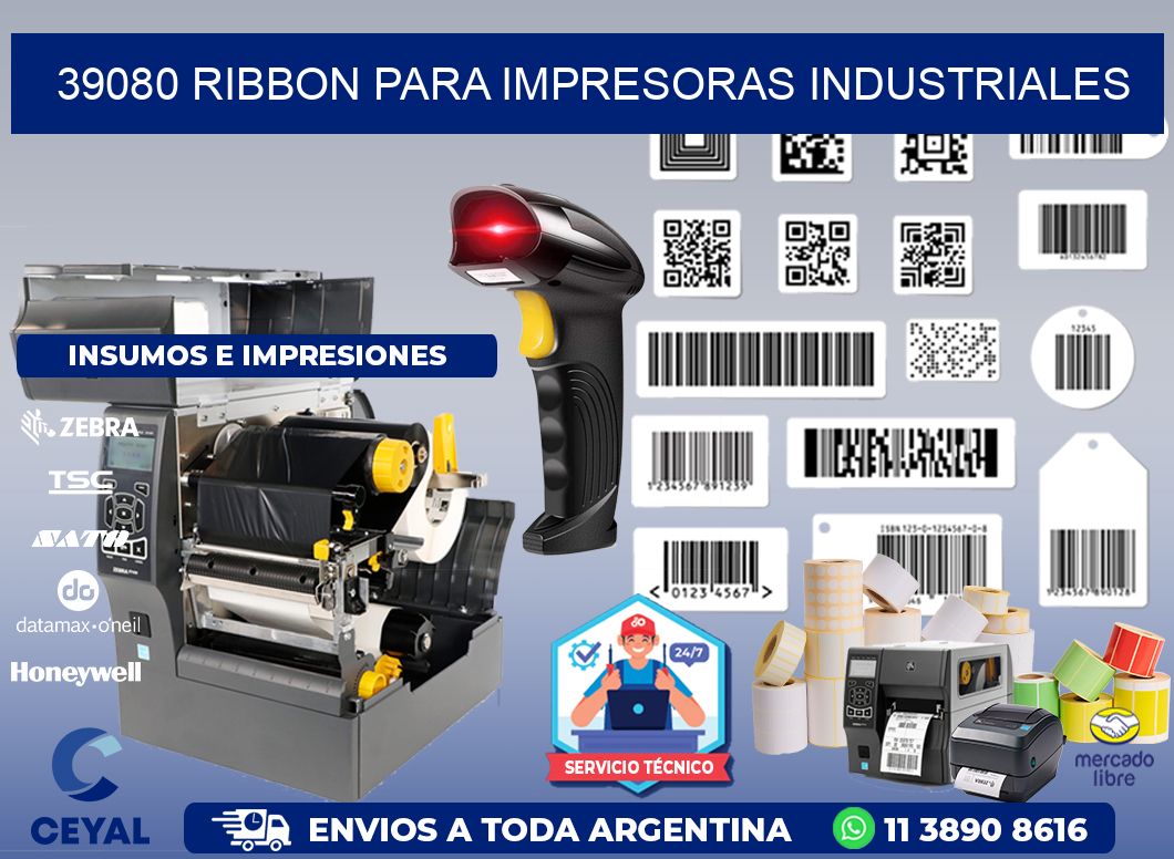 39080 Ribbon para impresoras industriales
