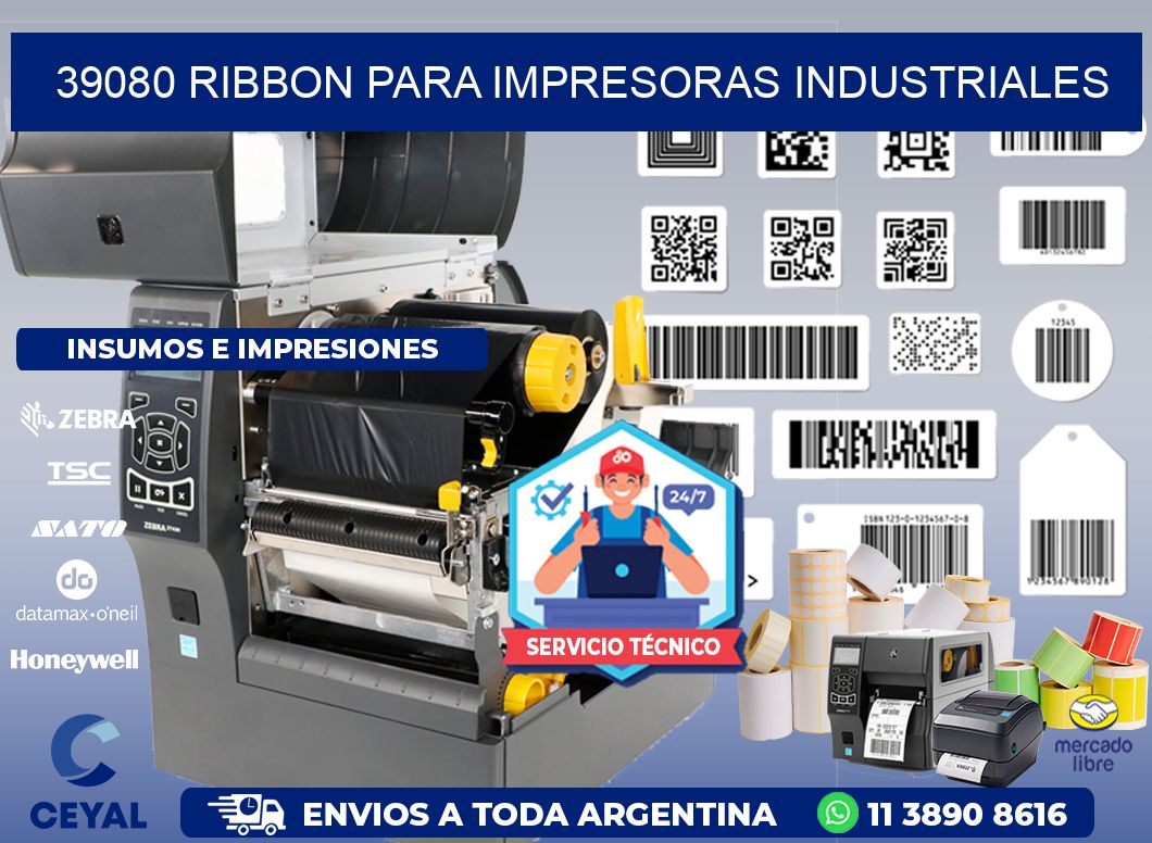 39080 Ribbon para impresoras industriales