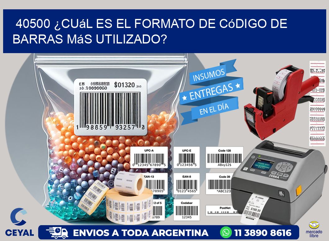 40500 ¿Cuál es el formato de código de barras más utilizado?