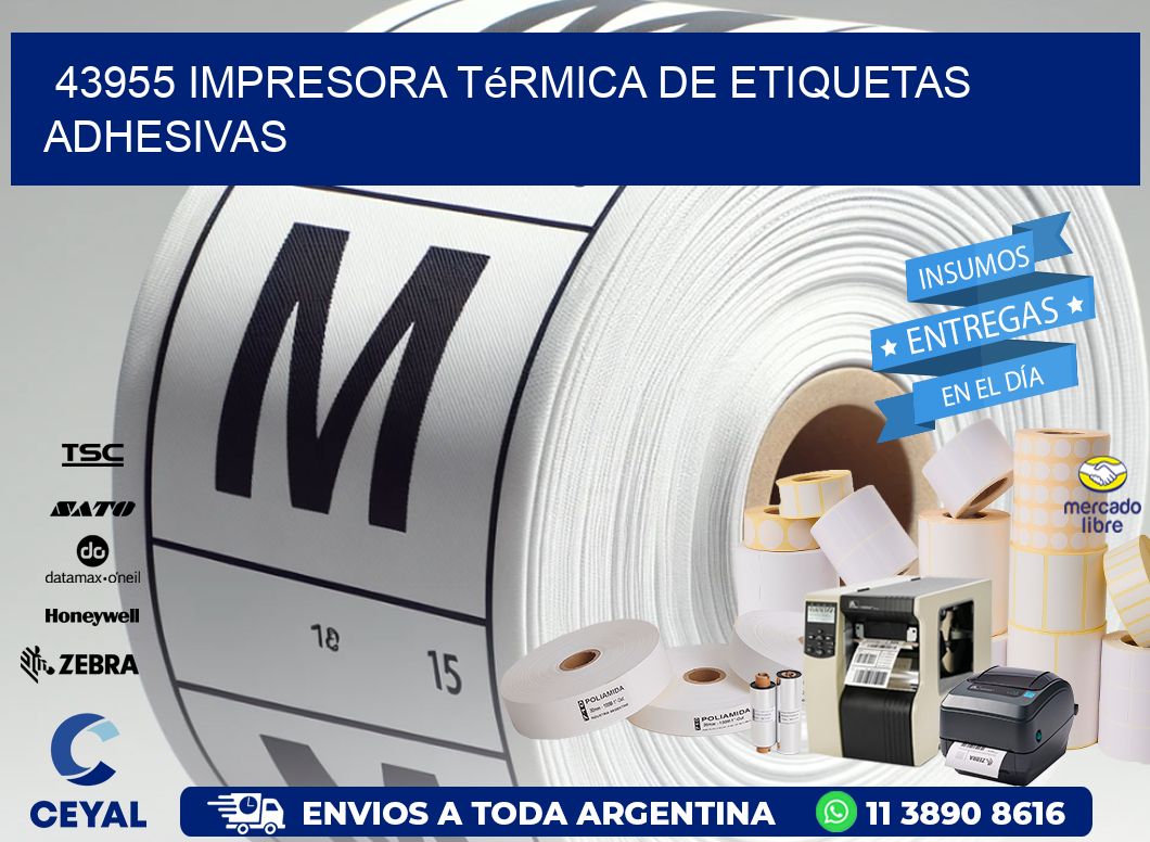 43955 Impresora térmica de etiquetas adhesivas