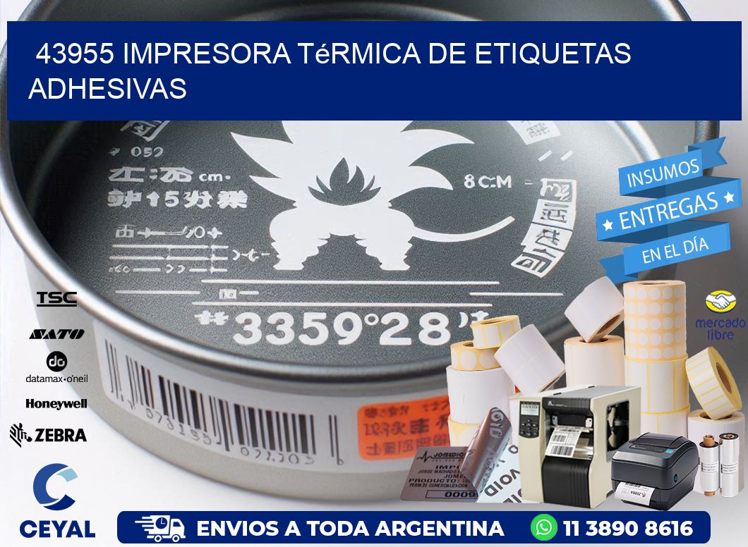43955 Impresora térmica de etiquetas adhesivas