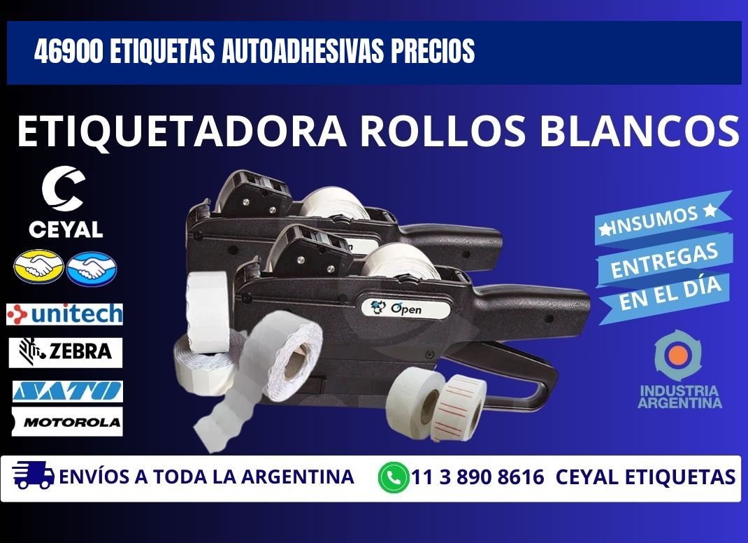46900 Etiquetas autoadhesivas precios