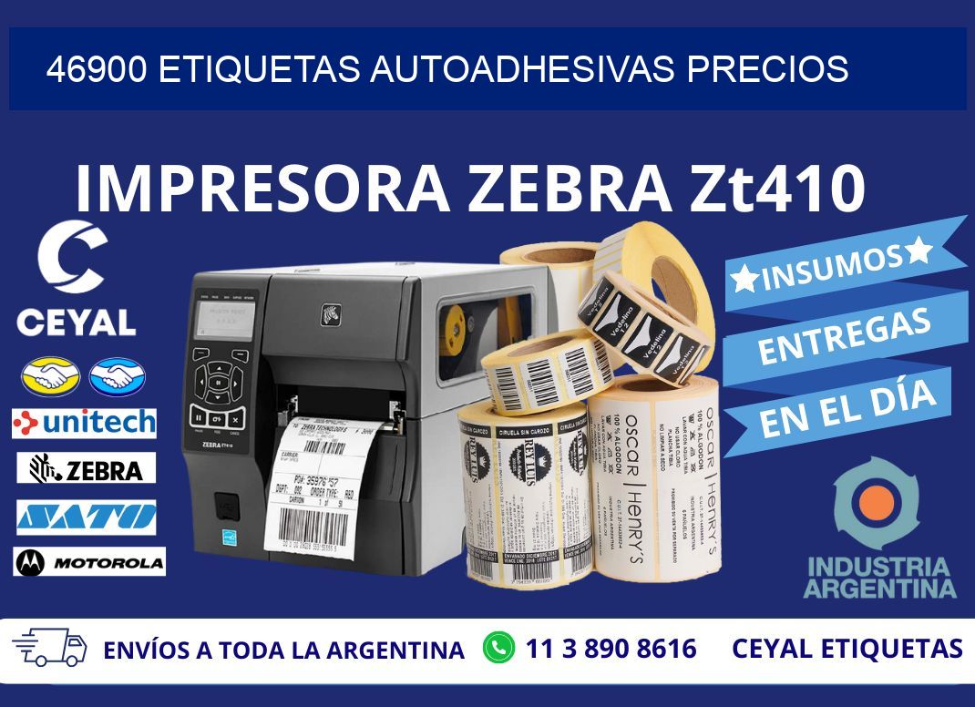 46900 Etiquetas autoadhesivas precios