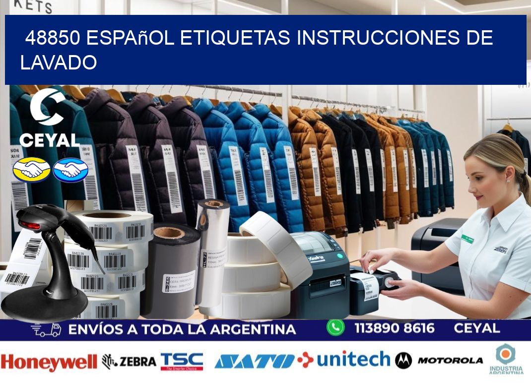 48850 español etiquetas instrucciones de lavado