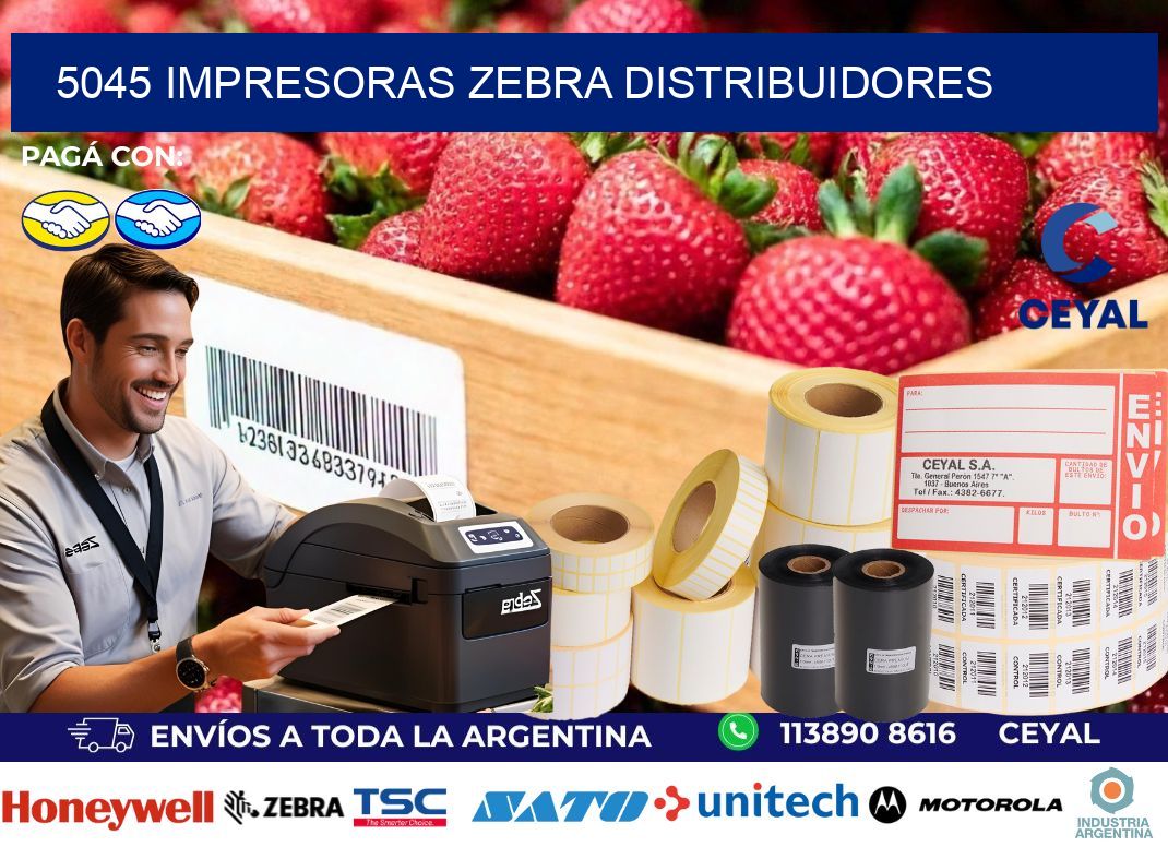 5045 impresoras Zebra distribuidores