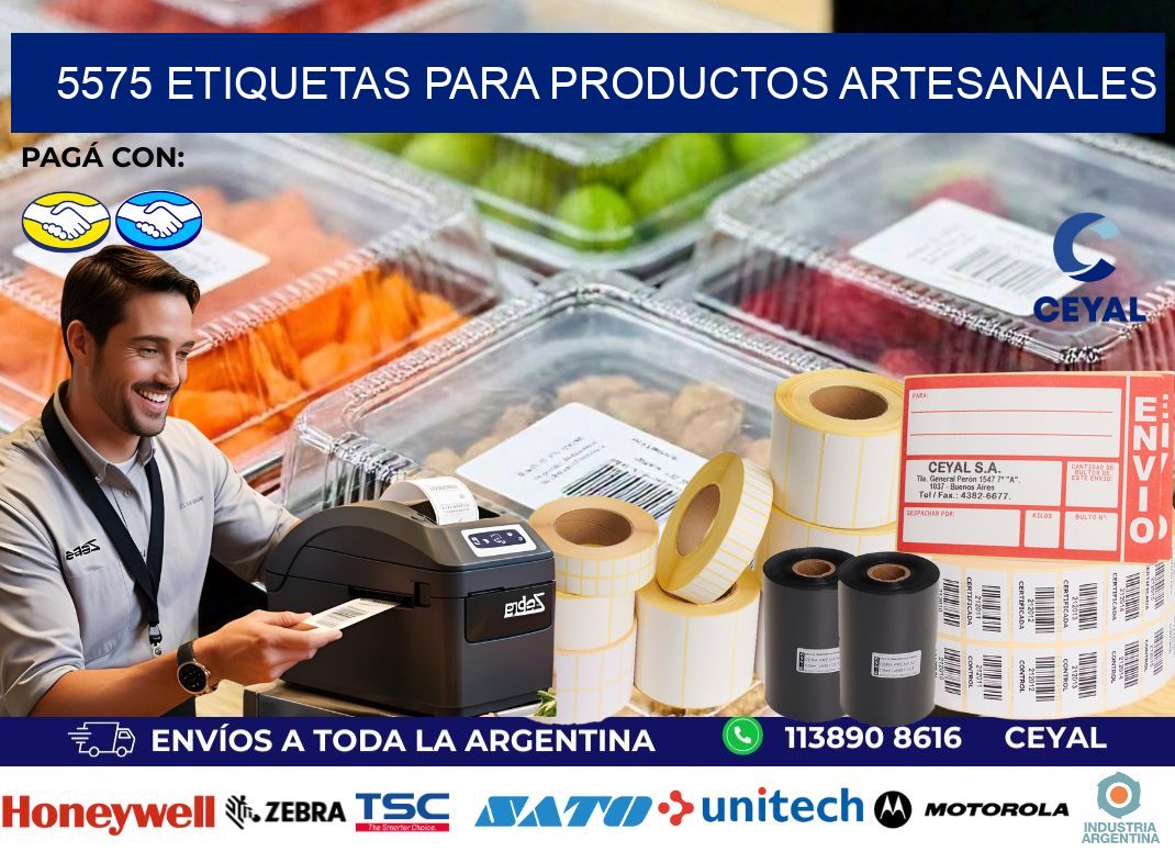 5575 Etiquetas para productos artesanales