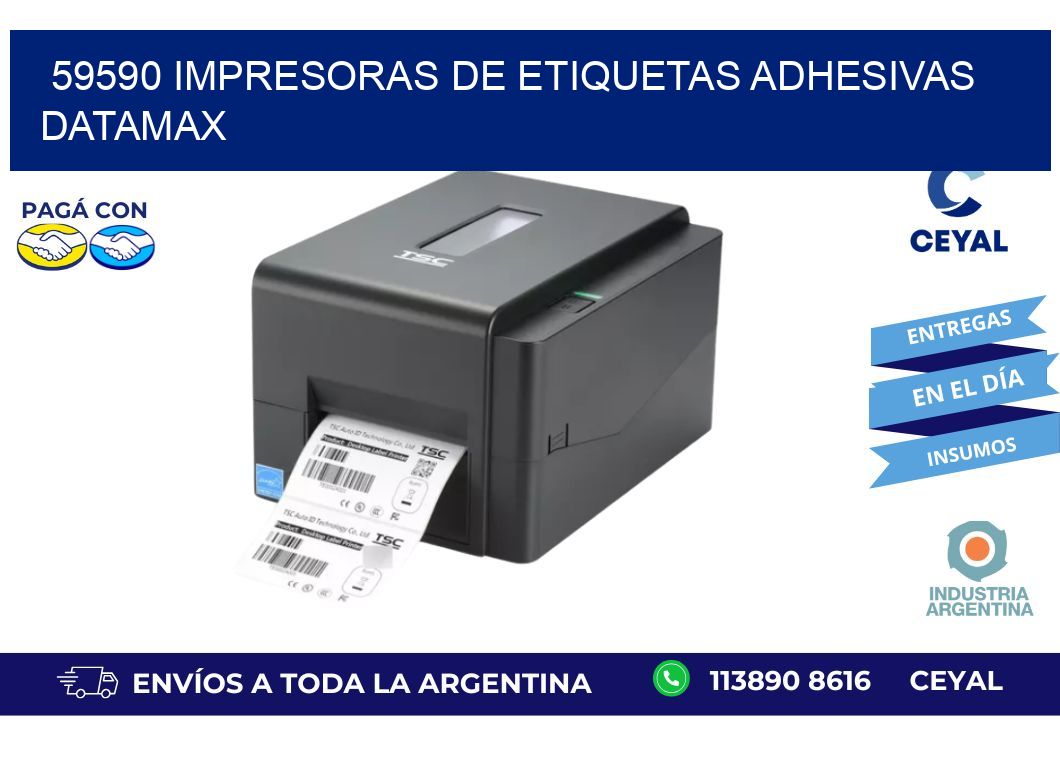 59590 impresoras de etiquetas adhesivas datamax
