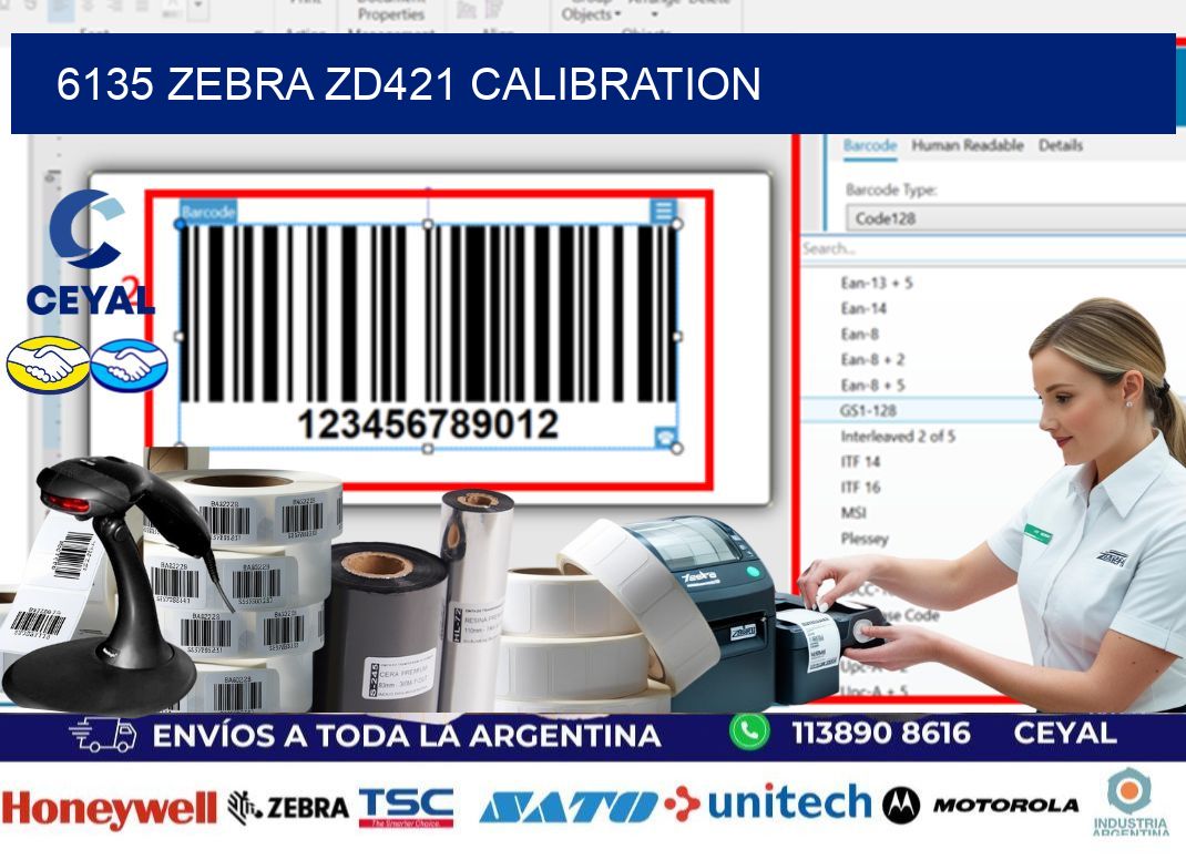 6135 Zebra ZD421 Calibration