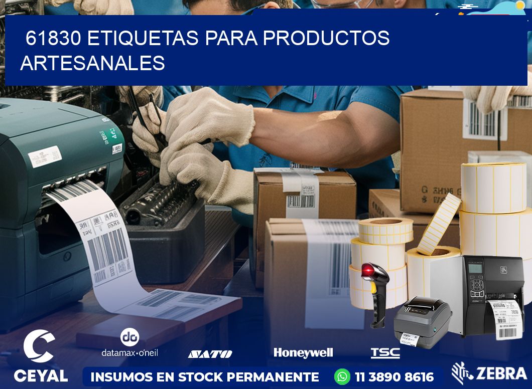 61830 Etiquetas para productos artesanales