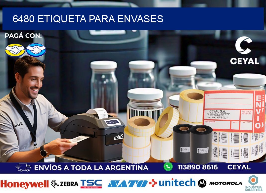 6480 Etiqueta para envases