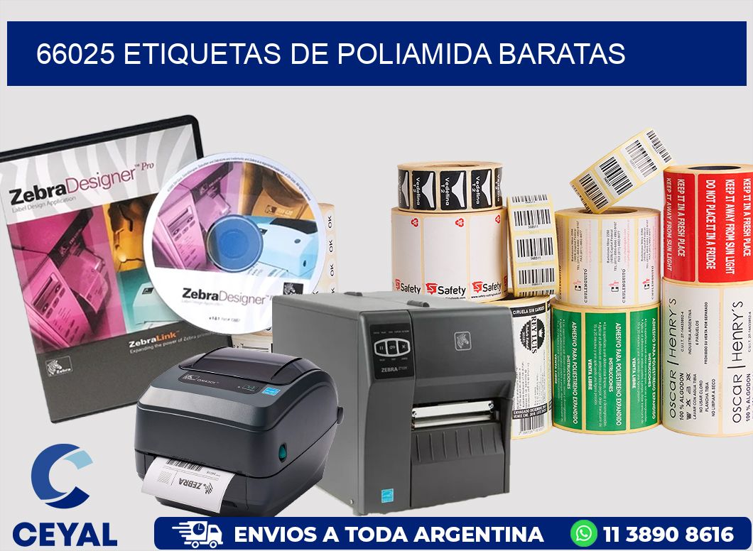 66025 etiquetas de poliamida baratas