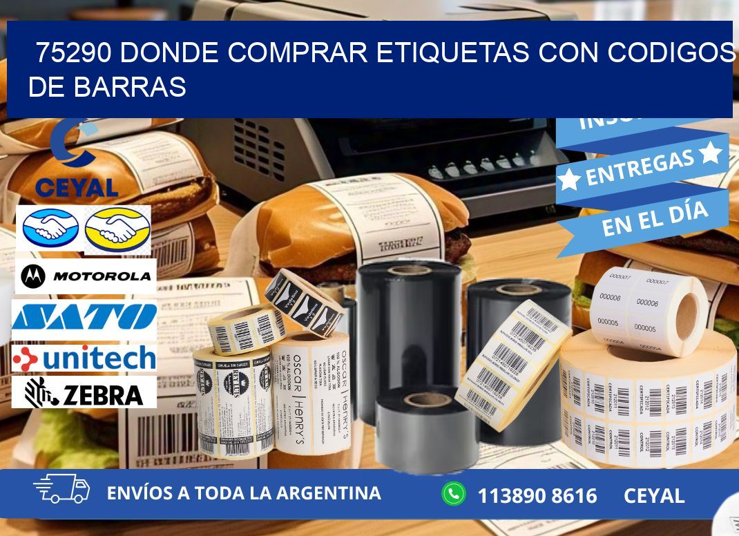 75290 Donde comprar etiquetas con codigos de barras