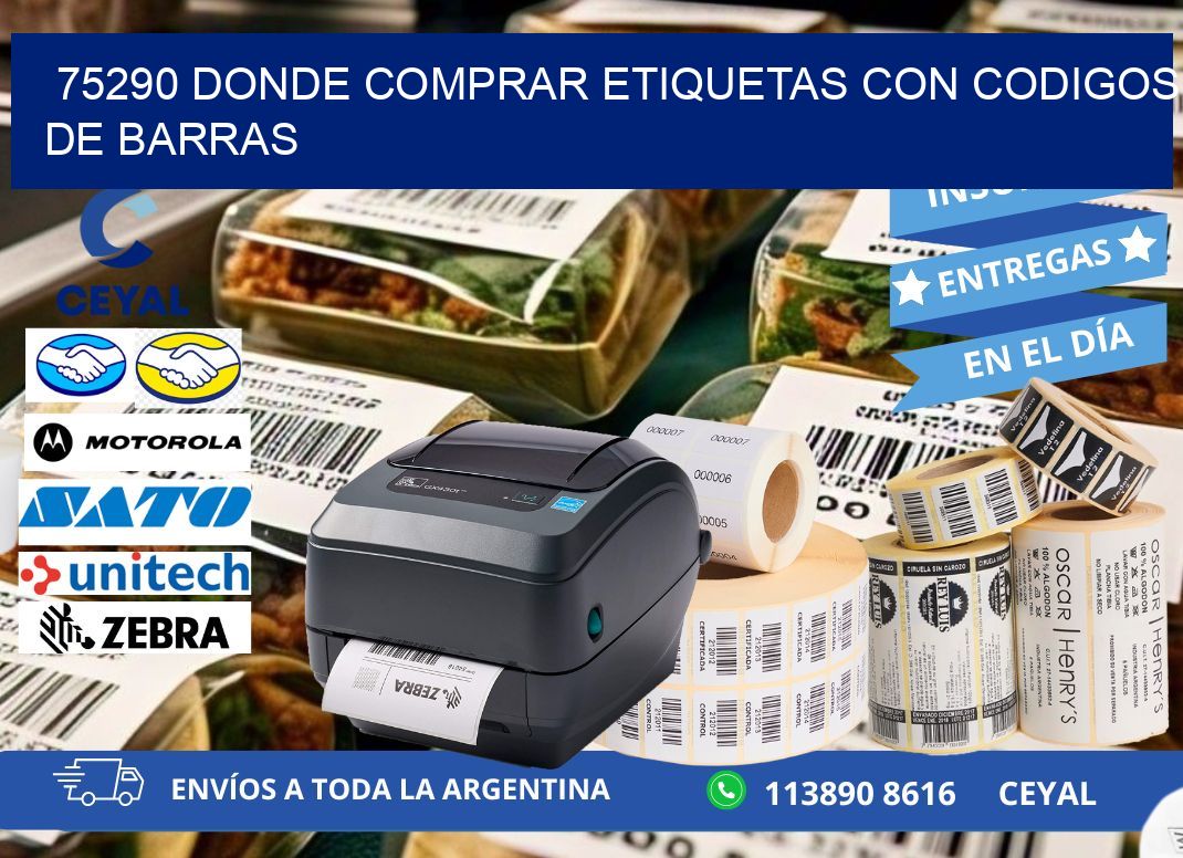 75290 Donde comprar etiquetas con codigos de barras