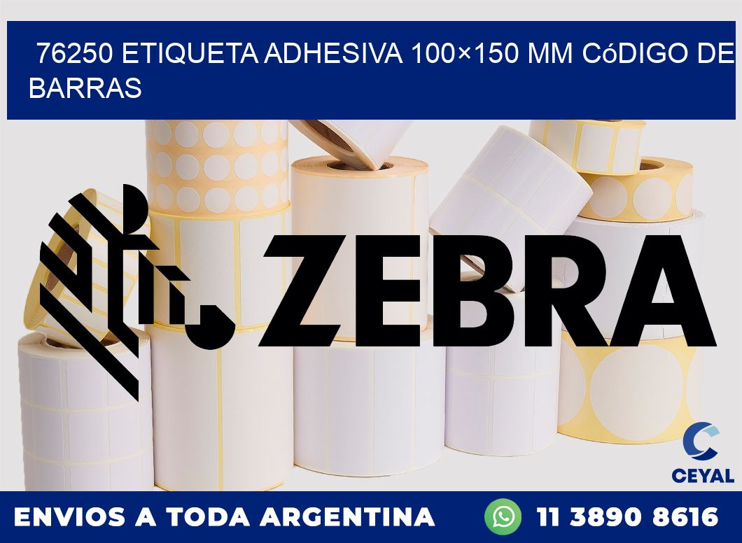 76250 etiqueta adhesiva 100×150 mm código de barras