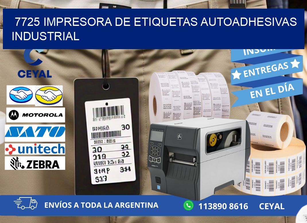 7725 Impresora de etiquetas autoadhesivas industrial