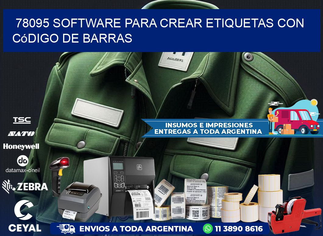 78095 Software para crear etiquetas con código de barras