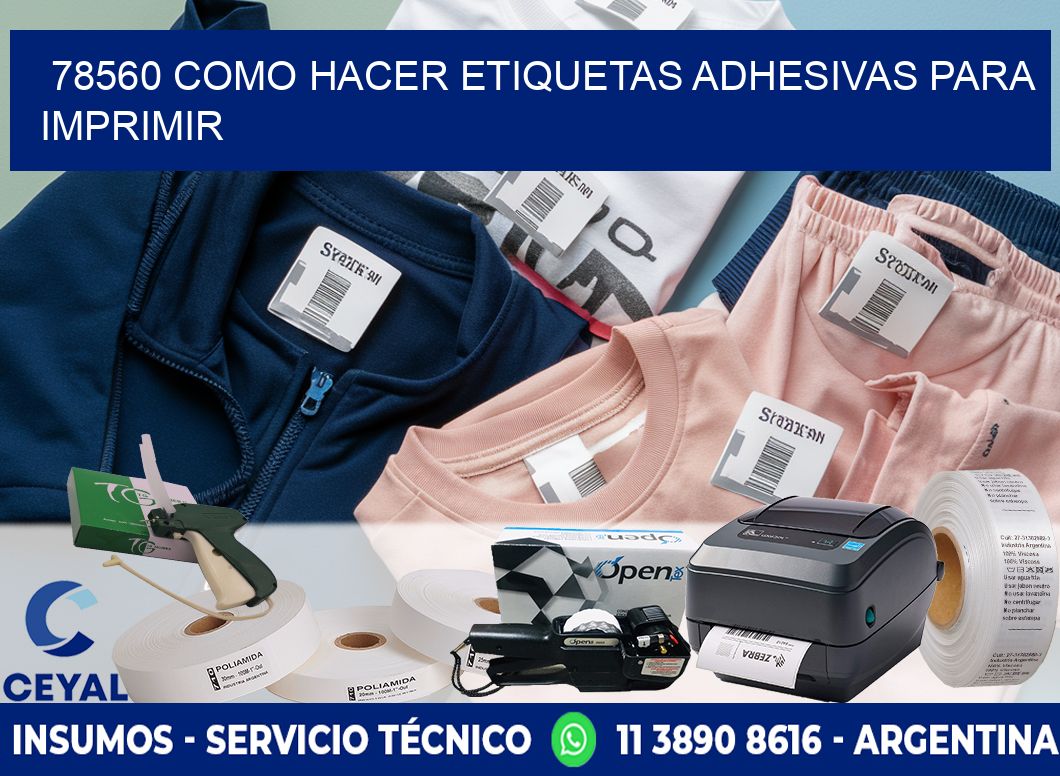 78560 Como hacer etiquetas adhesivas para imprimir