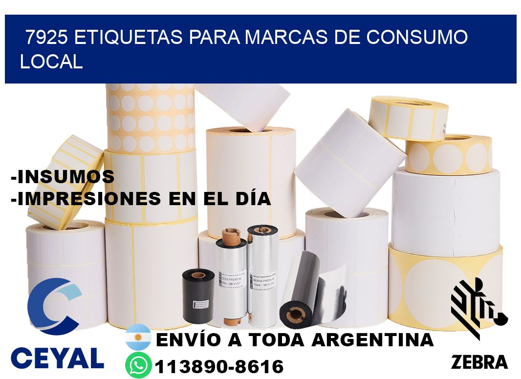 7925 Etiquetas para marcas de consumo local