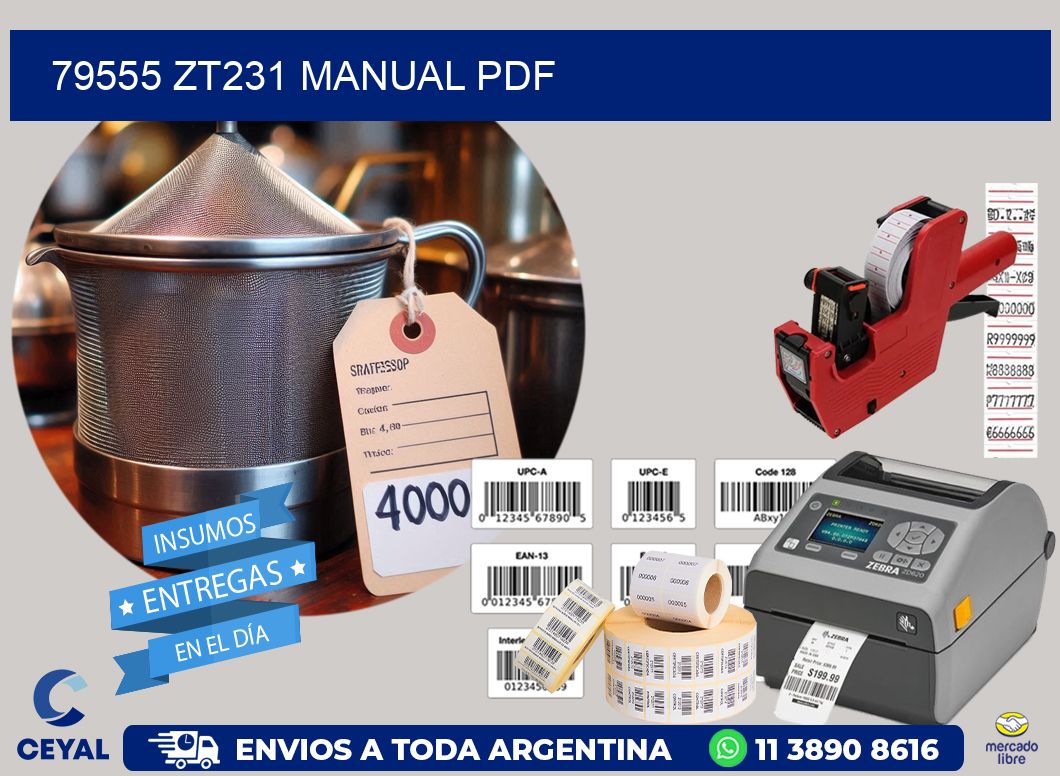 79555 ZT231 manual PDF