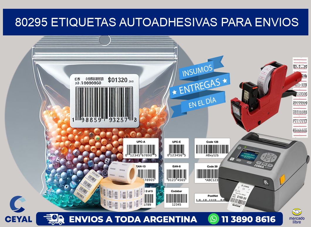 80295 etiquetas autoadhesivas para envios