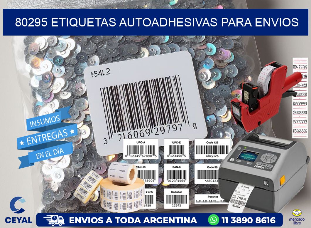 80295 etiquetas autoadhesivas para envios